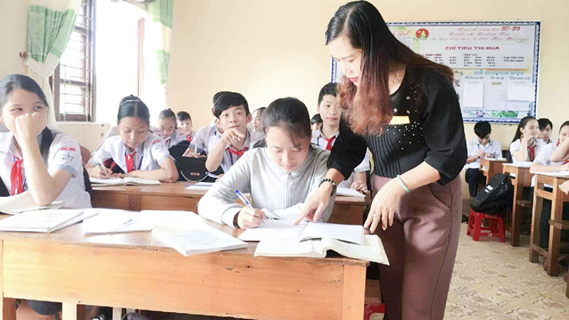 Một tiết dạy phụ đạo cho học sinh Trường THCS Vĩnh Chấp, Vĩnh Linh
