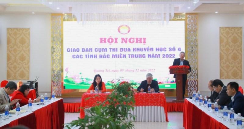 Giao ban Cụm thi đua khuyến học các tỉnh Bắc miền Trung năm 2022