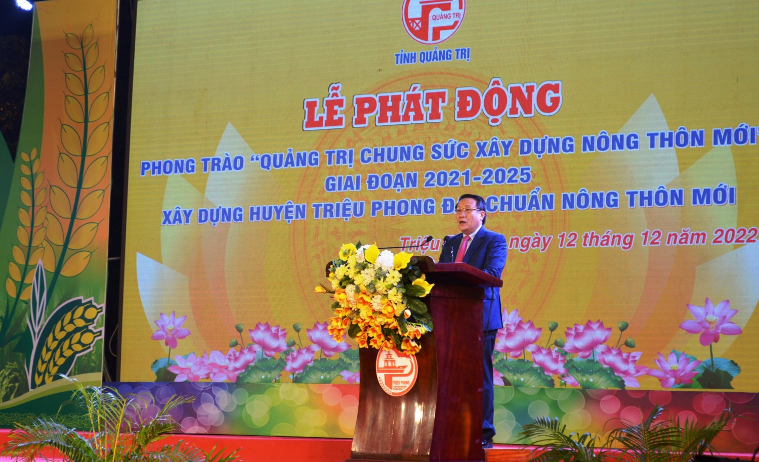 Phó Chủ tịch Thường trực UBND tỉnh Hà Sỹ Đồng phát biểu tại lễ phát động - Ảnh: ĐV